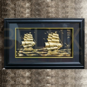 Tranh Khởi Hành Thịnh Vượng Dát Vàng 24k